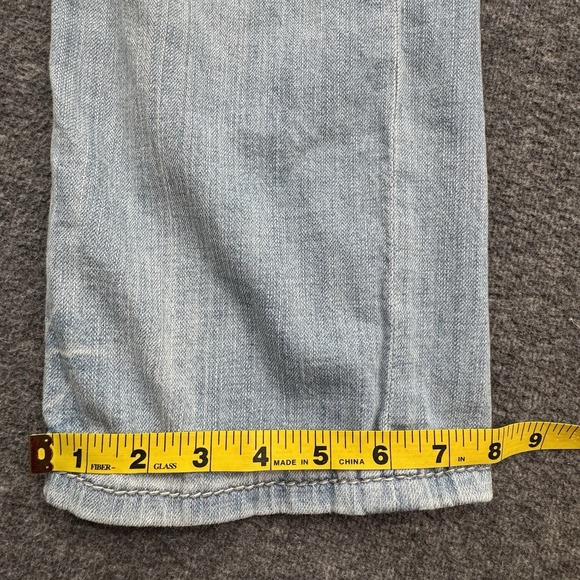 BKE Buckle Carter Straight Mens 30S 30X30 Thick Stitch Stretch Blue Denim Jeans - Picture 6 of 16